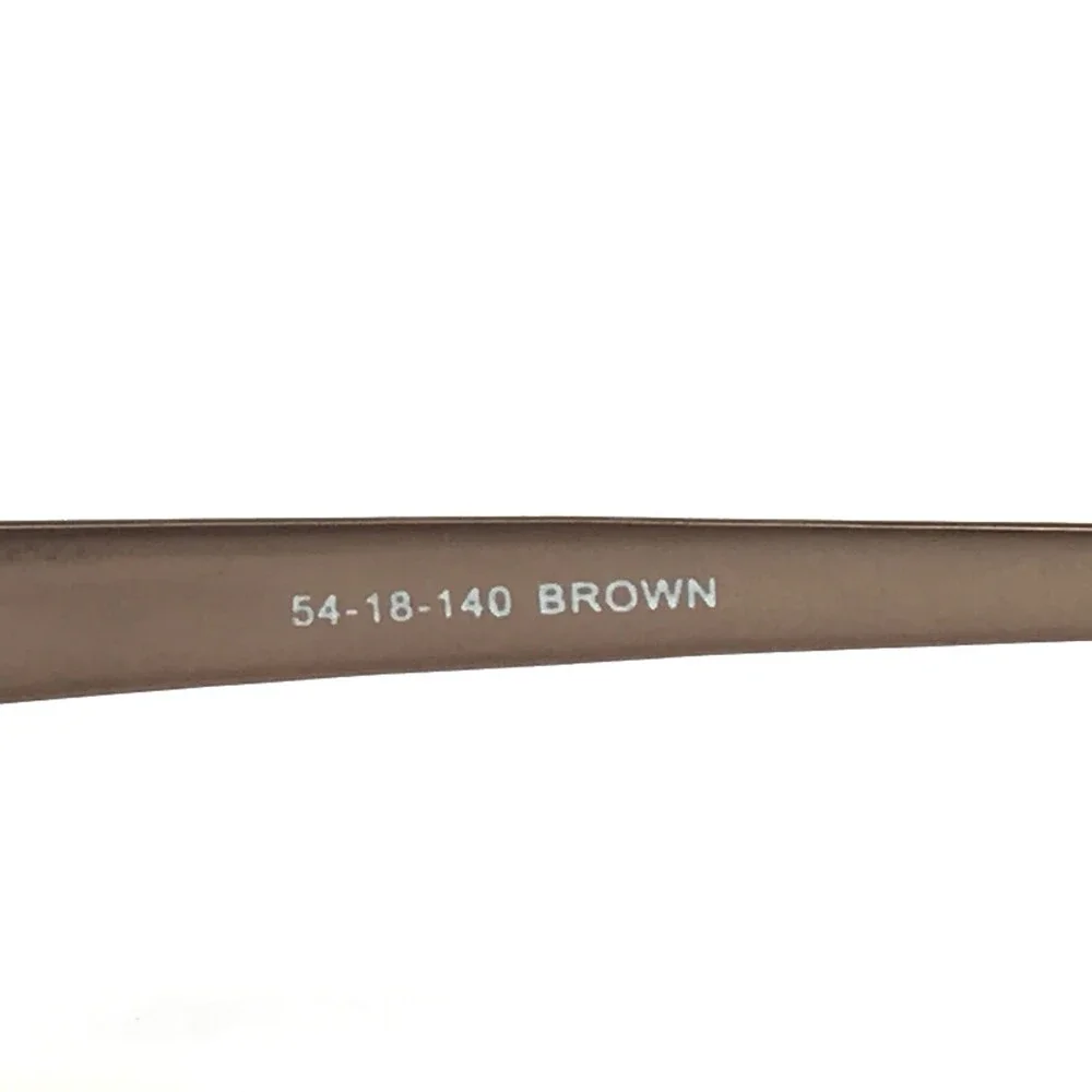 Bulova Eyeglasses Frames VALLEY CITY BROWN Square Half Rim 54-18-140